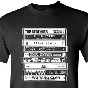 🎵 Hip Hop Cassette MENS Short sleeve T-SHIRT NWT